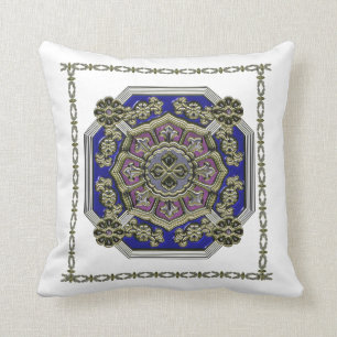 Traditionelles asiatisches Art Deco Kissen