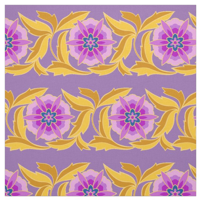 Traditionelles asiatisches Muster Sechs Blume Peta Stoff (Muster)