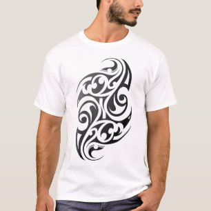 Traditionelles authentisches Maori Stamm Tattoo. A T-Shirt