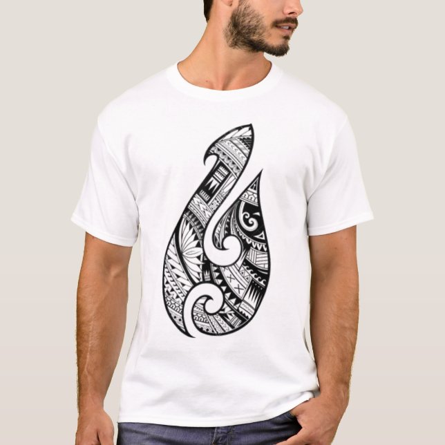 Traditionelles authentisches Maori Tattoo. Neuseel T-Shirt (Vorderseite)