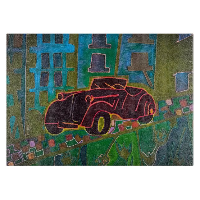 Traditionelles Auto Schneidebrett (Vorderseite)