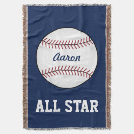 Traditionelles Baseball-Throw-Blanket Decke