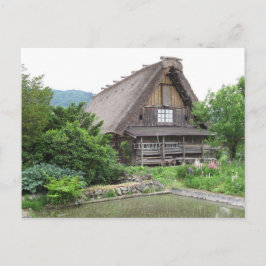 Traditionelles Bauernhaus: Shirakawa-go, Japan Postkarte