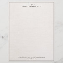 Traditionelles, Berufliches Beige Letterhead