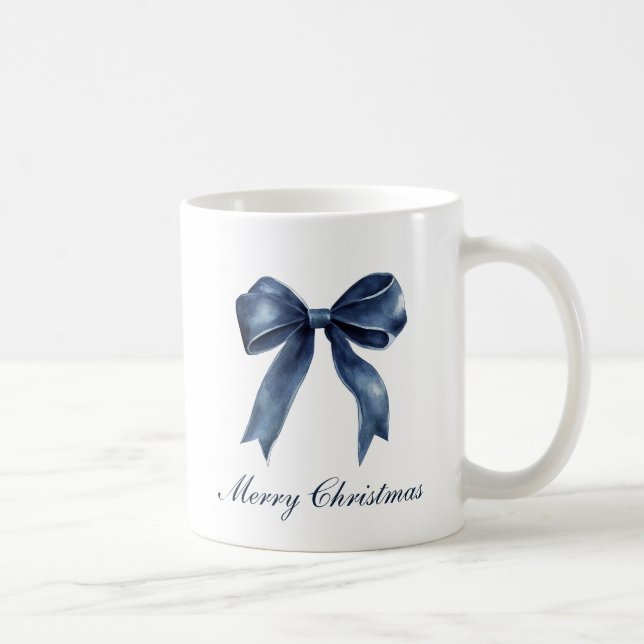Traditionelles blaues Weihnachtsfest Kaffeetasse (Rechts)