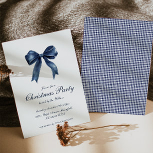 Traditionelles Blue Knot Christmas Party Einladung