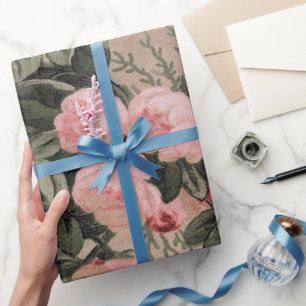 Traditionelles Blumenstoff-Foto Geschenkpapier
