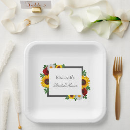 Traditionelles Brautparty Pappteller