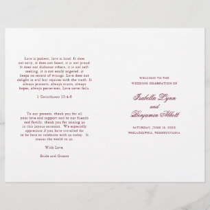 Traditionelles burgunderrotes formelles Hochzeitsp