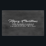 Traditionelles Chalkboard Merry Christmas Sticker<br><div class="desc">Personalisiert Frohe Weihnachtsaufkleber. Entspricht unserer frohen Weihnachts-Fotokarte. Bei Fragen stehen wir Ihnen gerne zur Verfügung.</div>