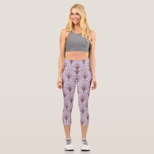 Traditionelles Chinesisch: Retro-Musterhintergrund Capri Leggings