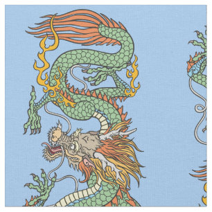 Traditionelles chinesisches Drachengewebe Stoff