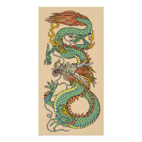 Traditionelles chinesisches Drachenposter