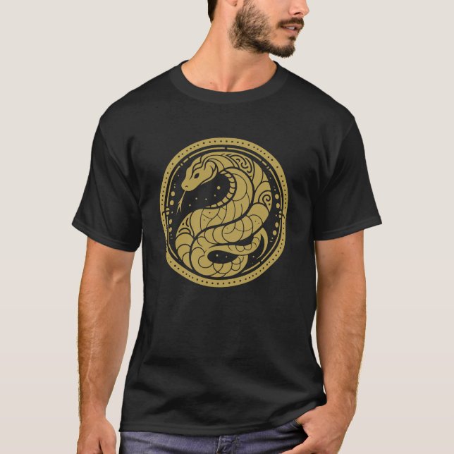 Traditionelles chinesisches Neujahr der Schlange 2 T-Shirt (Vorderseite)
