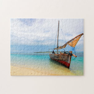 Traditionelles Dhow, Sansibar, Tansania