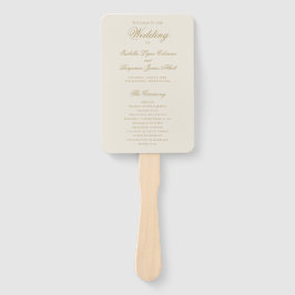 Traditionelles Elfenbein-Hochzeitsprogramm Fächer