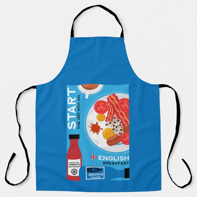 Traditionelles englisches Frühstück Schürze (Vorderseite)