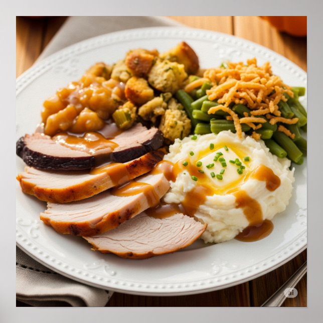 Traditionelles Erntedank Poster (Vorne)