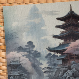 Traditionelles Festhalten des japanischen Tempels