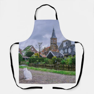 Traditionelles Fischerdorf Marken in den Niederlan Schürze