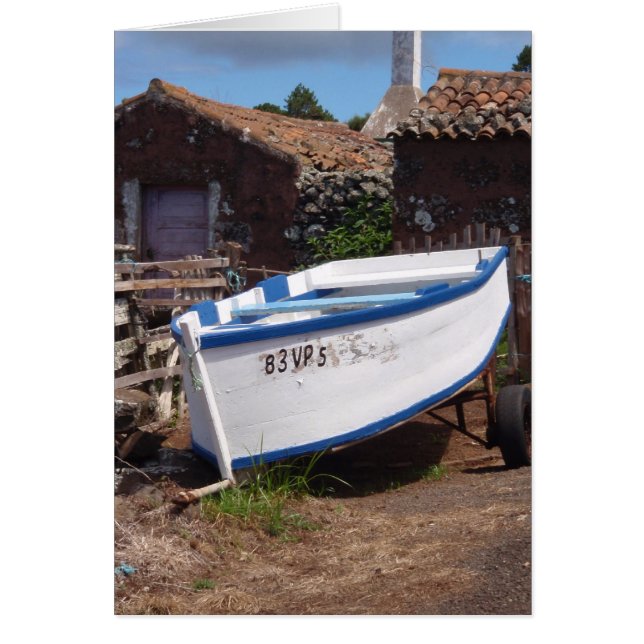 Traditionelles Fischereiboot der Azoren (Vorne)