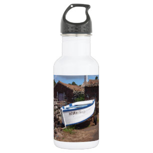 Traditionelles Fischereiboot der Azoren Edelstahlflasche