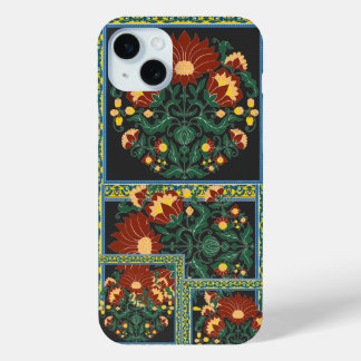 Traditionelles florales Volkskunst-Botanikmuster m Case-Mate iPhone Hülle