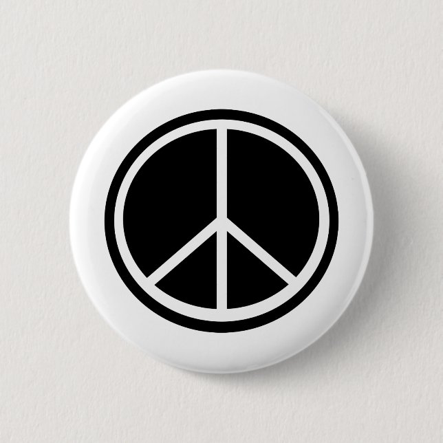 Traditionelles Friedenssymbol Button (Vorderseite)