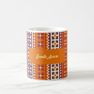 Traditionelles geometrisches ethnisches Motiv Kaffeetasse