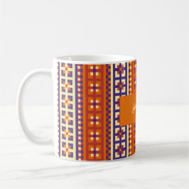 Traditionelles geometrisches ethnisches Motiv Kaffeetasse
