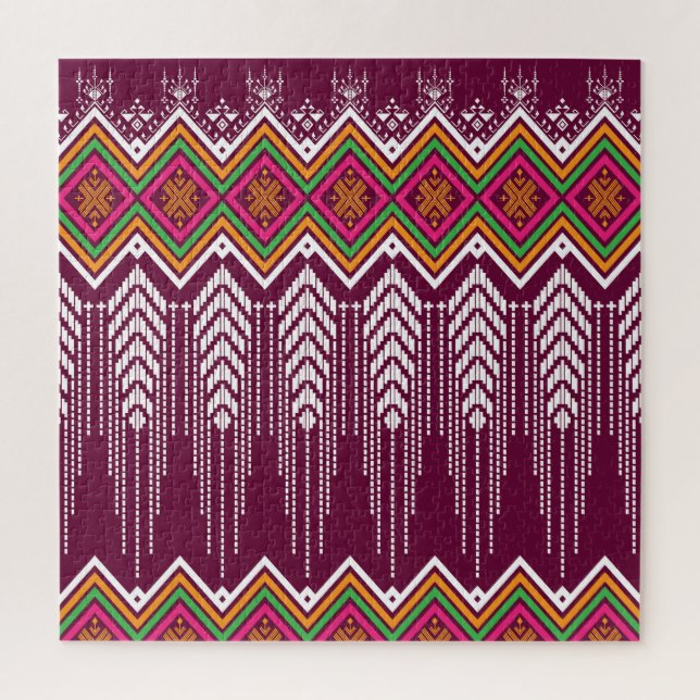 Traditionelles geometrisches ethnisches Muster (Vertikal)