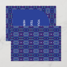 Traditionelles geometrisches Pixelmuster in Tiefbl