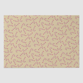 Traditionelles Gold Candy Cane Weihnachten Seidenpapier