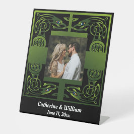 Traditionelles Green Irish Celtic Design Sockelschild