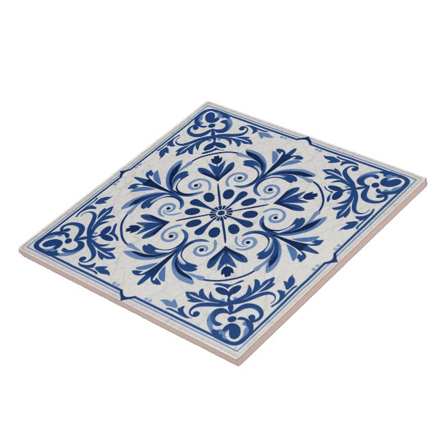 Traditionelles Griechenland Traditionelles Blau Ar Fliese (Seite)