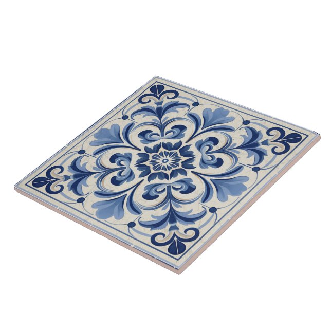 Traditionelles Griechenland Traditionelles Blau Ar Fliese (Seite)