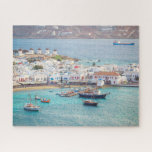 Traditionelles griechisches Dorf Mykonos Insel Gri<br><div class="desc">Dieses atemberaubende Puzzle enthält die traditionelle griechische Insel Mykonos in Griechenland #mykonos #jigsawpuzzle #stockingstuffers #games #games</div>