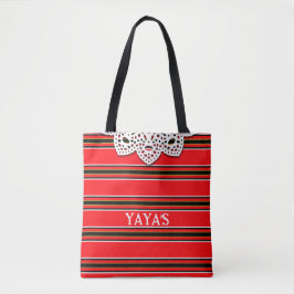 Traditionelles griechisches Tagari-Muster und doil Tasche
