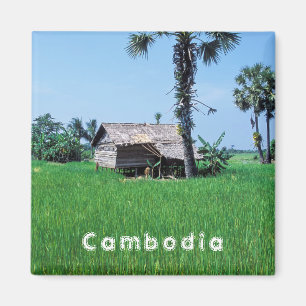 Traditionelles Haus - Kambodscha Magnet