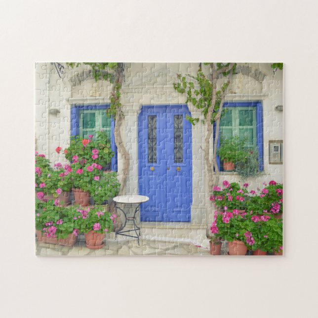 Traditionelles Haus Tinos Island Griechenland Reis (Horizontal)