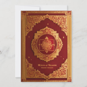 traditionelles Hochzeitskartendesign, großartig, e Einladung
