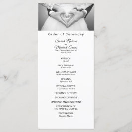 Traditionelles Hochzeitsprogramm für elegantes Fot Programm