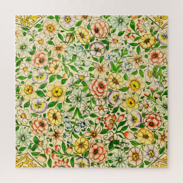 Traditionelles indisches Frühlingsblumendesign (Vertikal)