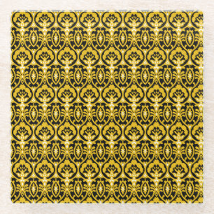 Traditionelles indisches Hemd-Textildesign. Glasuntersetzer