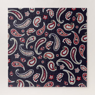 Traditionelles indisches Paisley, Marinemuster.