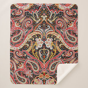 traditionelles indisches Paisley-Muster Sherpadecke
