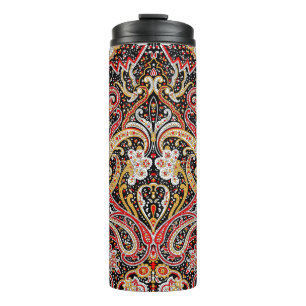 traditionelles indisches Paisley-Muster Thermosbecher