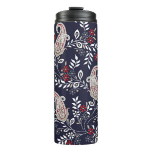 traditionelles indisches Paisley-Muster Thermosbecher