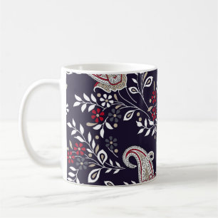 Traditionelles indisches Paisley, nahtlos Muster. Kaffeetasse