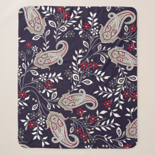 Traditionelles indisches Paisley, nahtlos Muster. Sherpadecke